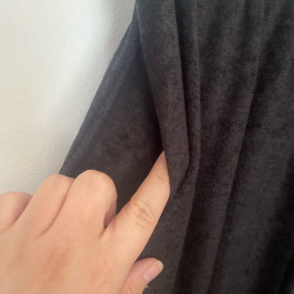 Doe & Rae black terry drawstring pants - Picture 5 of 8